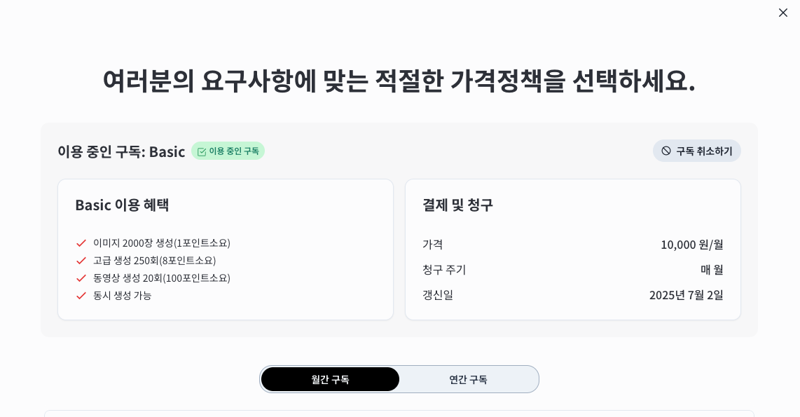 Subscription Details